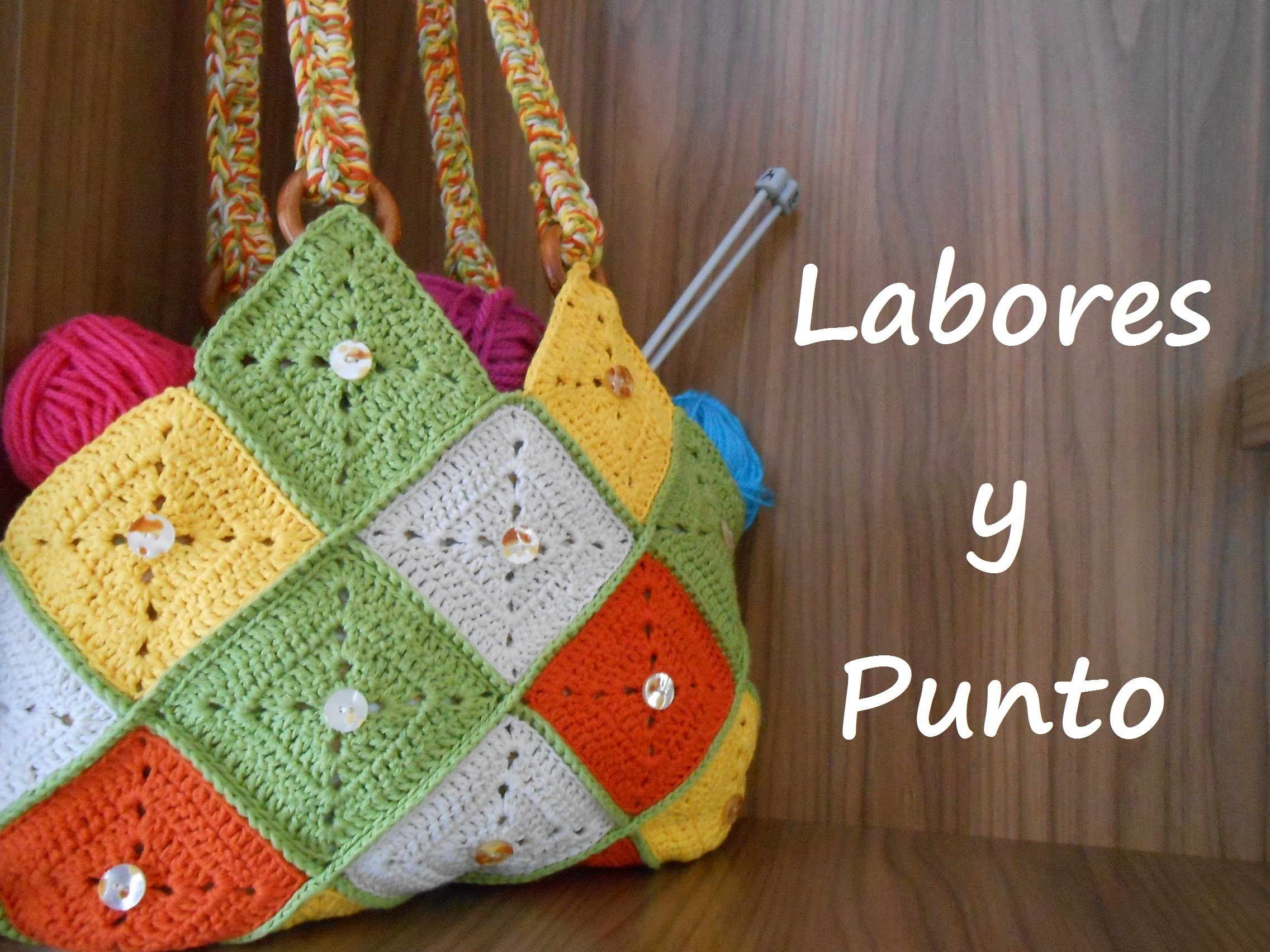 Aprende a hacer este bolso patchwork a ganchillo o crochet- Parte 2 de 2