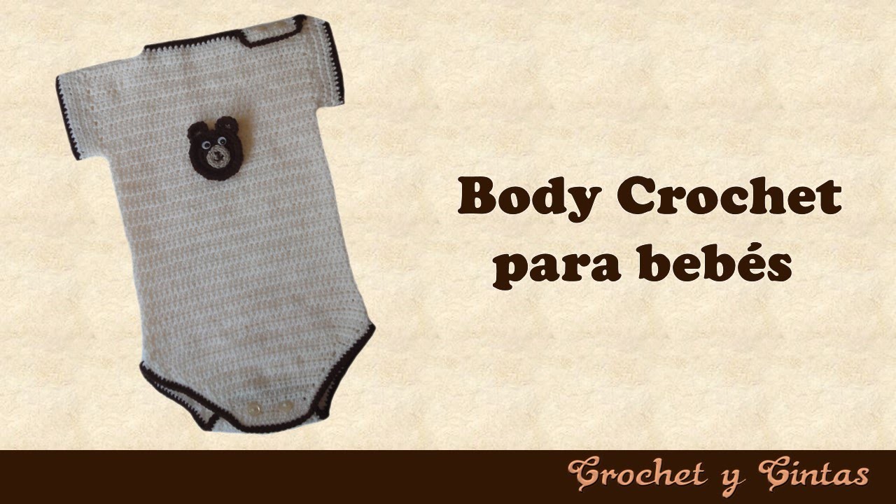 Body para bebés tejido a crochet (ganchillo)