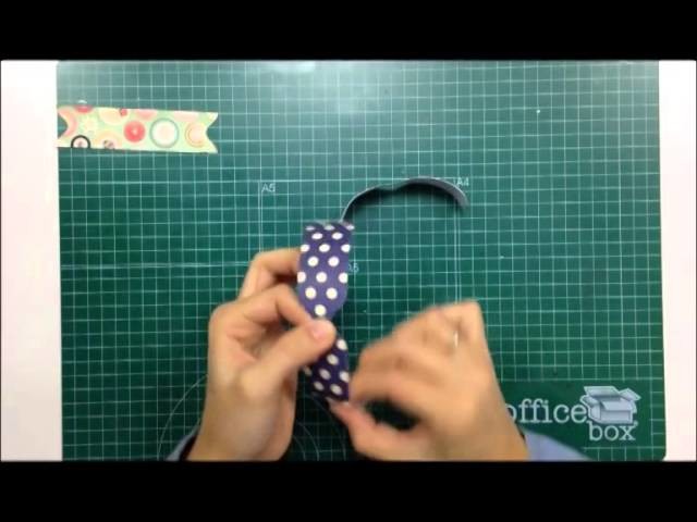 Cómo hacer lazos de papel usando la Envelope Punch Board - TUTORIAL Scrapbook