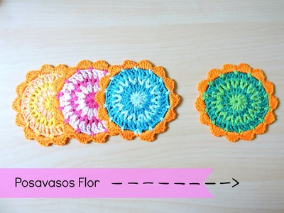 Cómo hacer posavasos de ganchillo fáciles - Easy crochet coasters