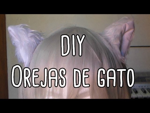 DIY: Orejas de gato con pasadores para cosplay