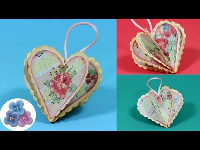 DIY San Valentin Corazon de Papel *Valentines Decorations 2014* Adornos Navideños Pintura Facil