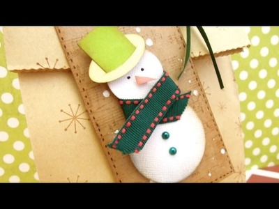 From Start to finish: How to make a Snowman Gift Tag