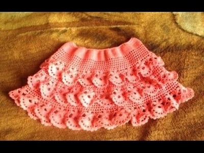 Ideas de faldas tejidas a crochet para niñas
