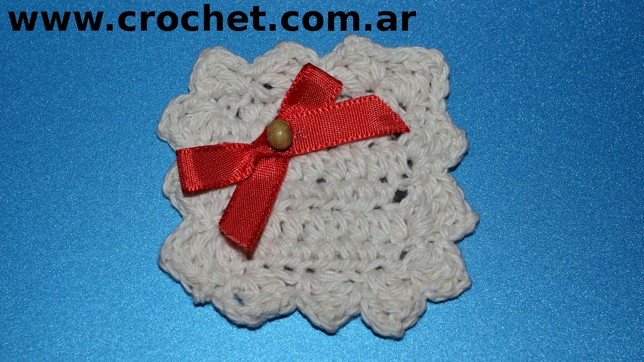 Iman Mini Carpeta para heladera en tejido crochet tutorial paso a paso.