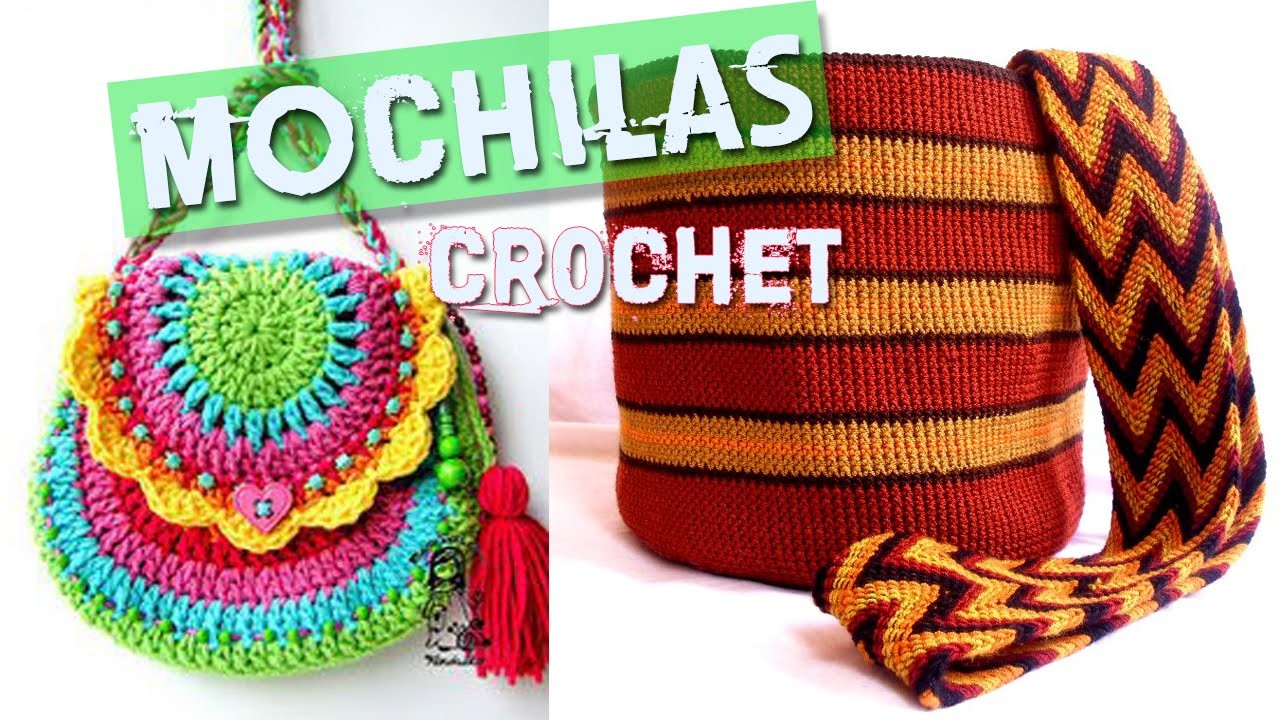 Mochilas y Bolsos Tejidos a Crochet
