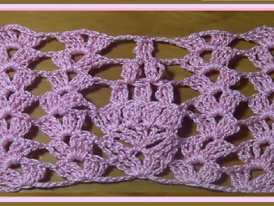 Muestra a crochet rosa