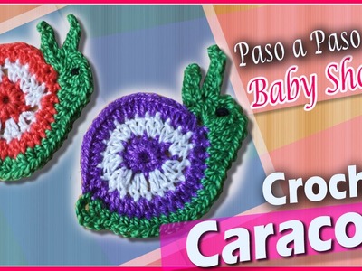 Recuerdo Para Baby Shower - CARACOL Tejido a Crochet
