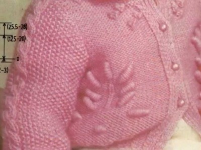 Instrucciones Como Tejer suéter para bebé agujas