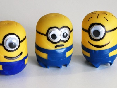 Cómo hacer minions con Kinder Sorpresa - How to make Minions with Kinder Surprise Eggs