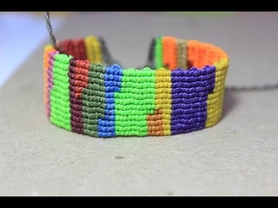 Como hacer una pulsera macrame de retazos o reciclada Es.PandaHall.com