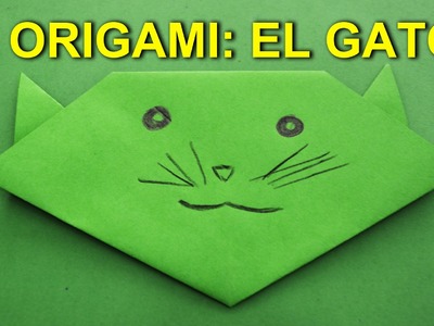 Manualidades de Papel, Origami Facil de Papel para Niños: El Gato