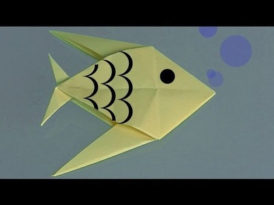 Origami, cómo hacer un pez de papel
