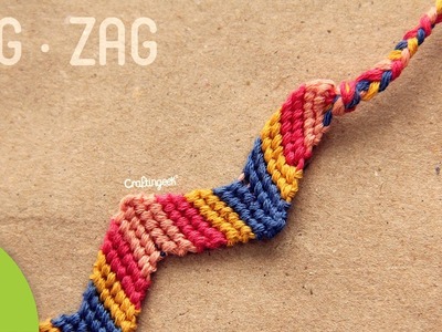 Pulsera de hilo: Zigzag. Friendship Bracelet