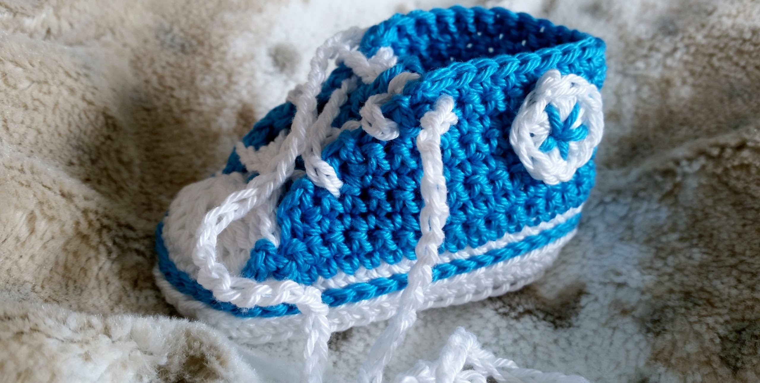 Sneakers para bebés - Tejer zapatillas de deporte – Parte 3.5 con subtítulos de BerlinCrochet