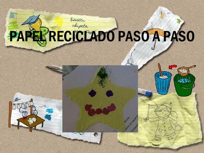 MARCA PÁGINAS CON PAPEL RECICLADO. PASO A PASO