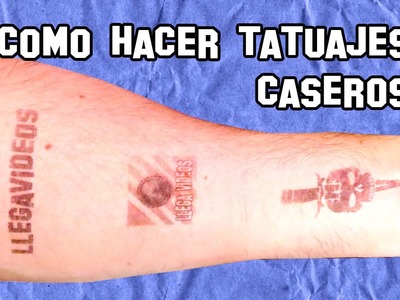 Como Hacer Tatuajes Temporales Caseros | DIY