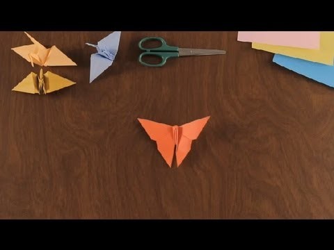 Como Hacer una Mariposa en Origami : Figuras Basicas en Origami