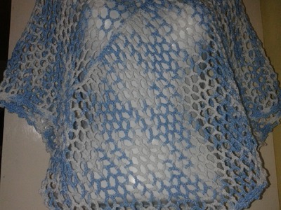 Cómo tejer un poncho fácil para la época de calor (Poncho primavera).