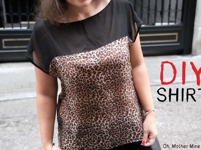 DIY Cómo hacer blusa estampada de leopardo