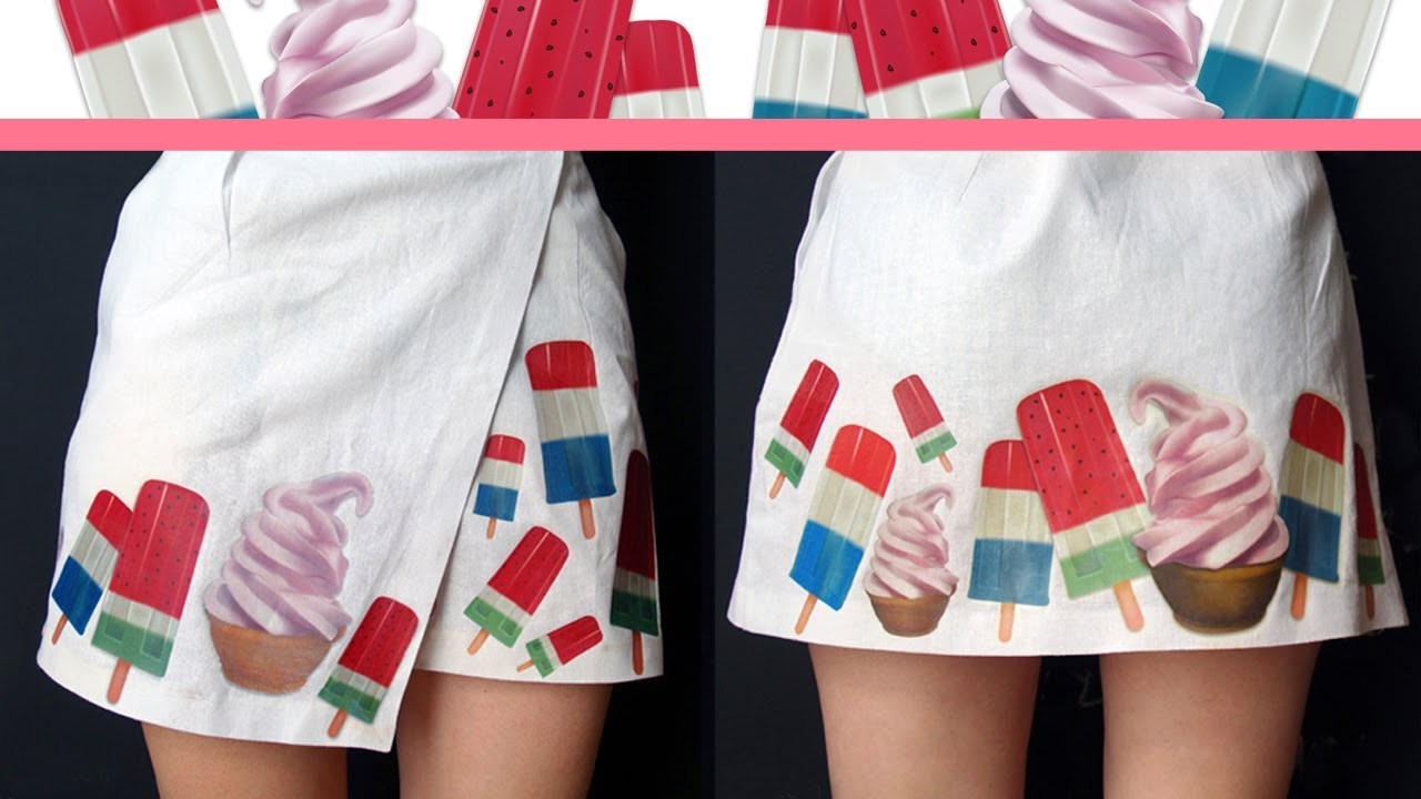 DIY: falda con ilustraciones vintage