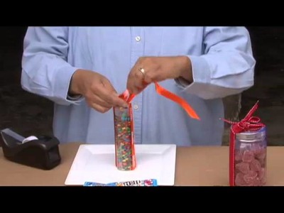 Como acomodar chocolates de colores (M&M's) para una mesa de dulces
