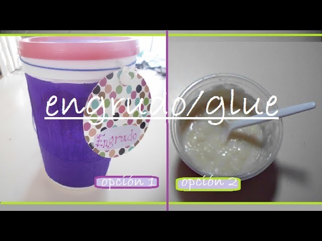 Cómo hacer engrudo de 2 formas sencillas. how to make glue 2 simple ways