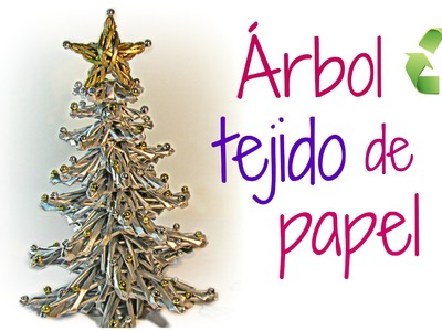 Cómo hacer un árbol de papel. How to make paper tree.