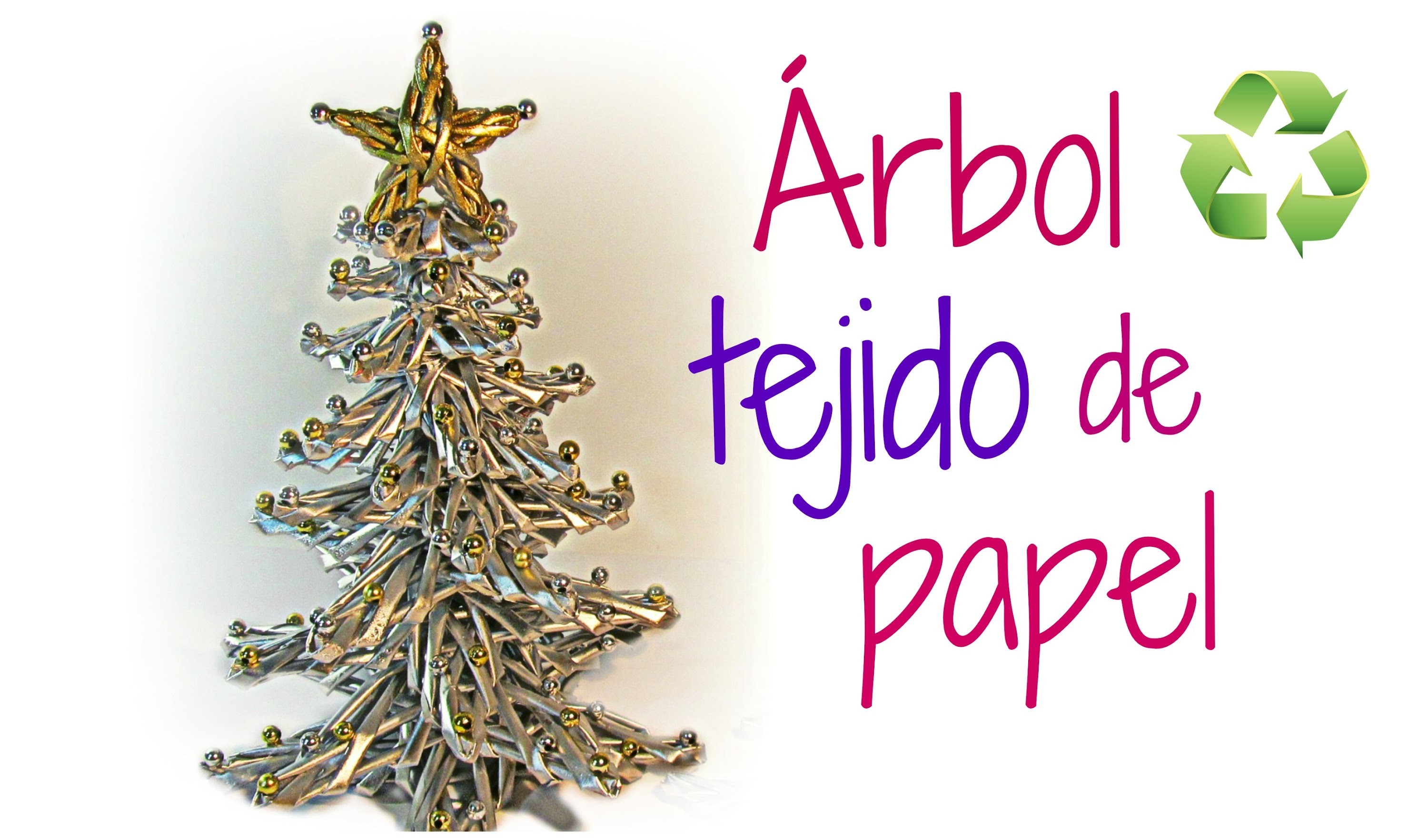 Cómo hacer un árbol de papel. How to make paper tree.