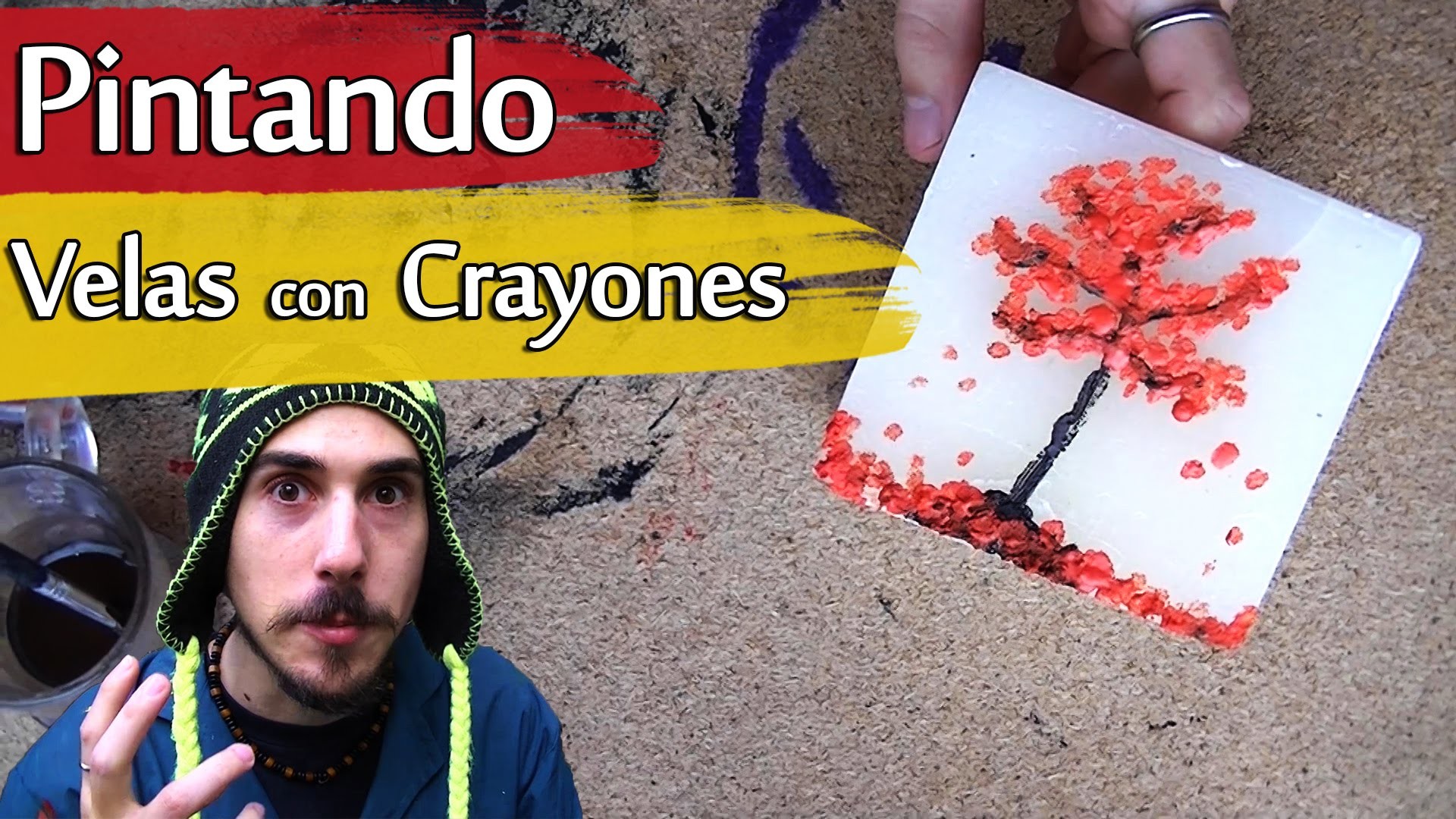 Cómo pintar Velas con Crayones