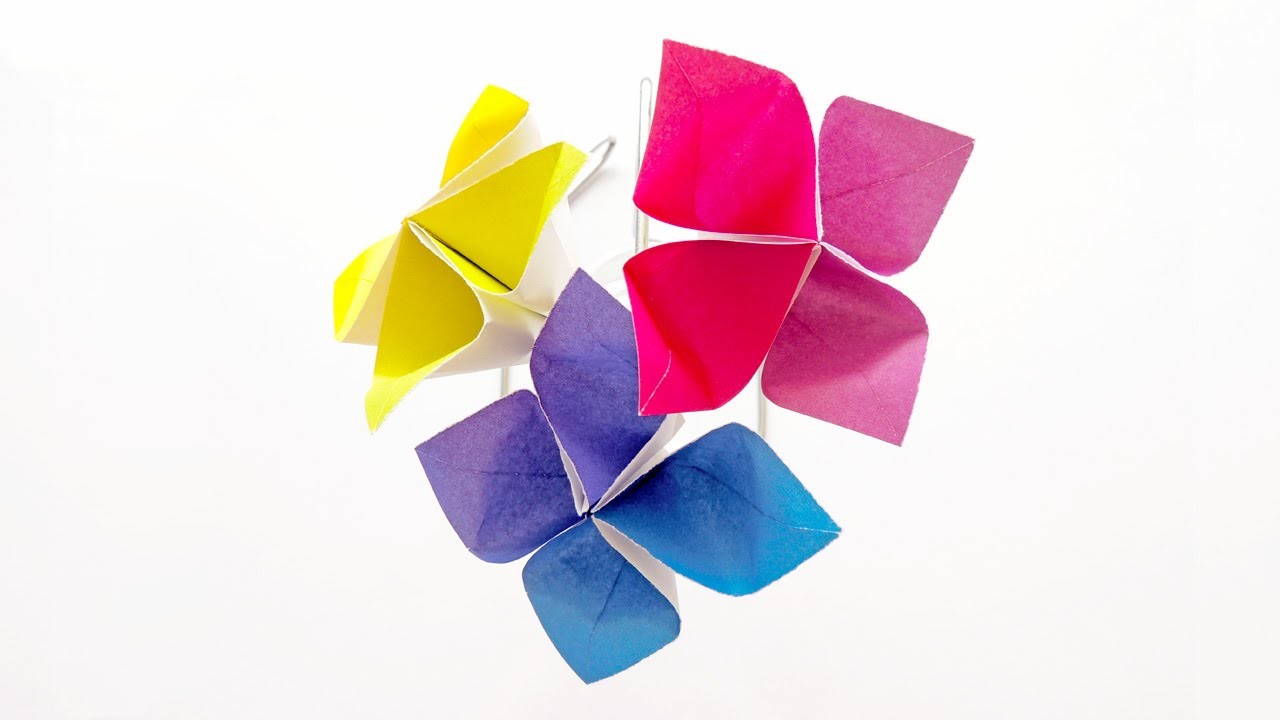 Flor en Origami | Manualidades - DIY