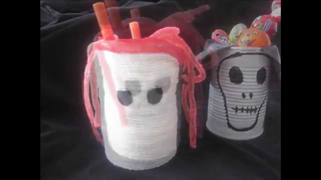 Manualidades halloween para niños con material reciclado