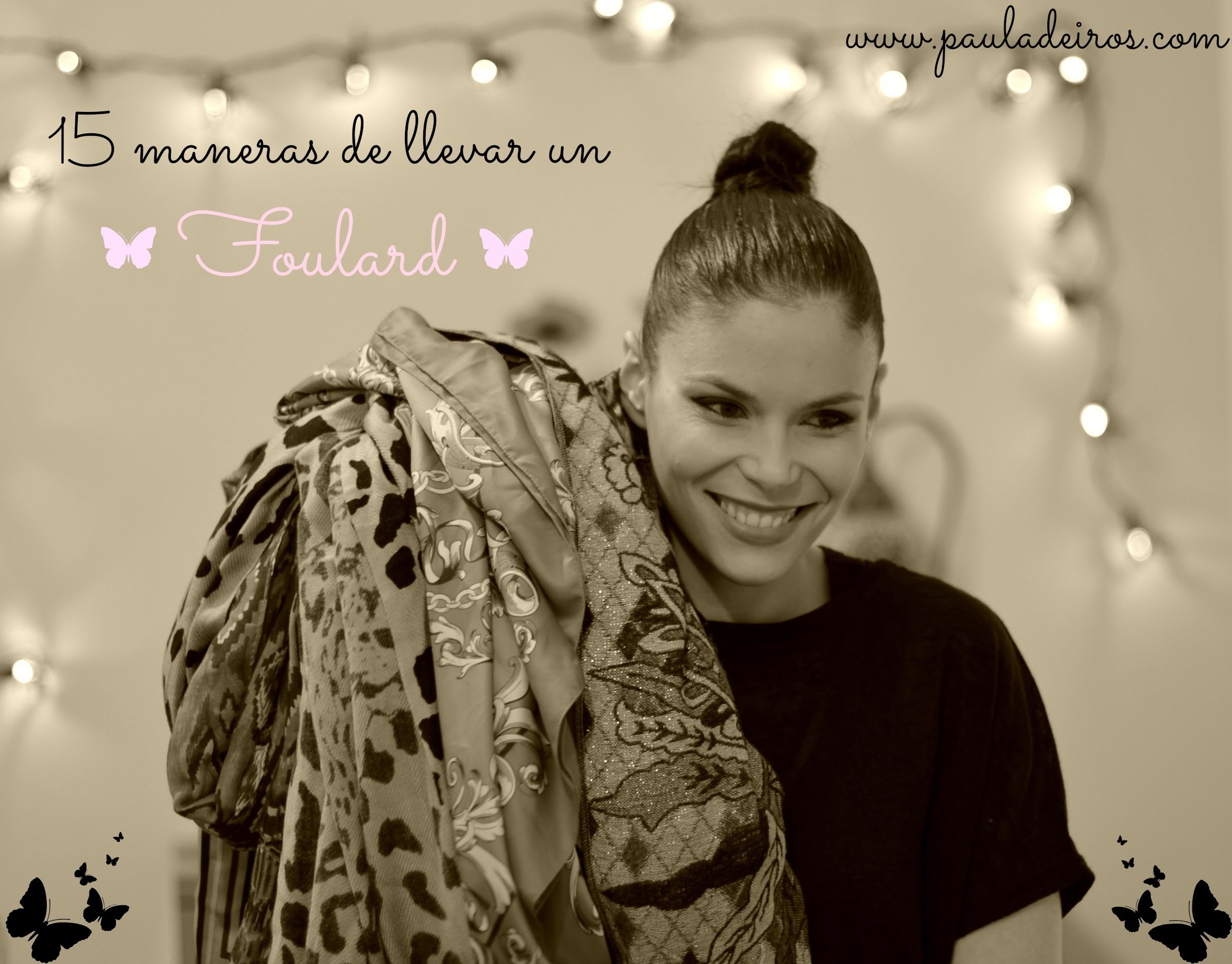 15 Maneras de Llevar un Foulard-15 ways to wear a scarf by Paula Deiros