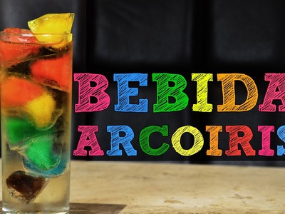 Bebida arcoiris!!! Decora tus bebidas muy original | Bebidas preparadas y hielos con fruta, cafe