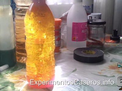 Cómo hacer una lámpara de lava casera (Experimentos Caseros)