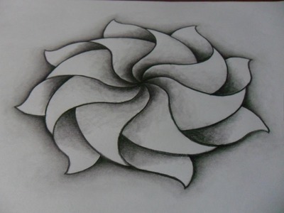 Dibujo, creatividad, formas y efectos. DIBUJO DE MANDALA: lápiz, difuminador.Como dibujar muy fácil.