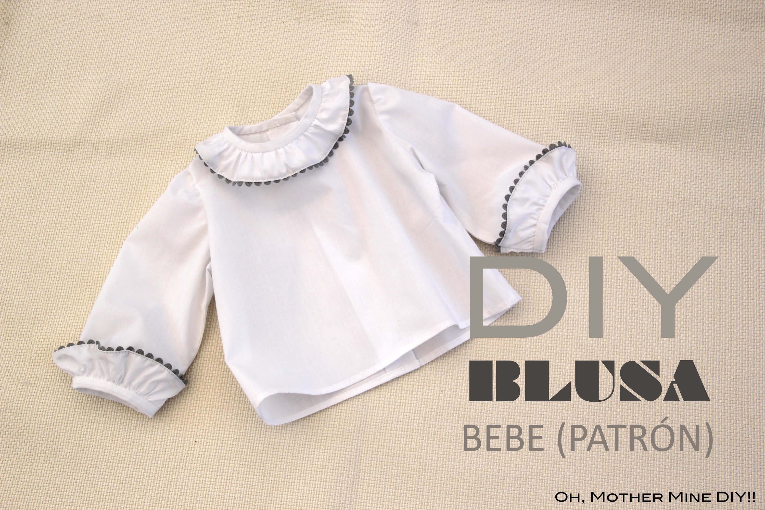 DIY Costura de blusa para bebe (patrón gratis)