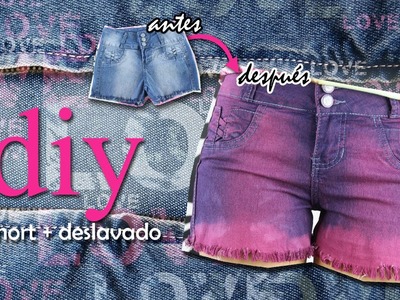 DIY: Transforma tus Jeans a Short + Desteñido y Desfiar a barra