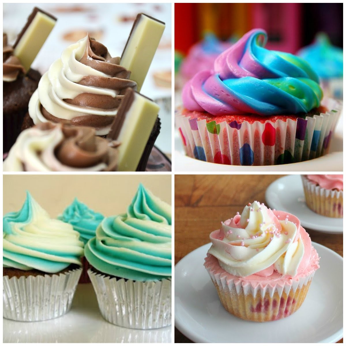 Cupcakes Decorados Con Crema De 2 Colores Muy Fácil - Madelin's Cakes