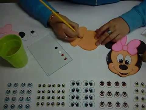 Gorro Minnie Mouse en Foami, Goma Eva, Microporoso (2da Parte)