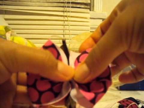 Artes y Manualidades:Como hacer Moños de liston para niñas (bebes) Paso a Paso!