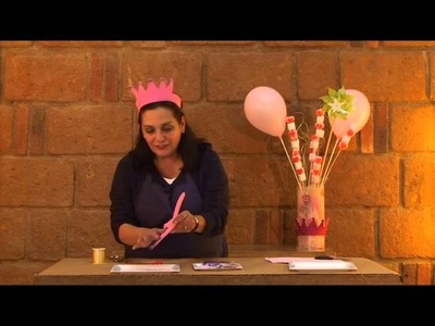 Cómo hacer una corona de foamy para fiesta de princesa