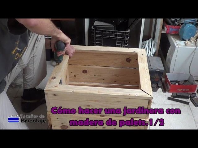Cómo hacer una jardinera con madera de palets.1.2