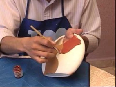 Pintar en Ceramica Jarron en GAMUSS (efecto terciopelo)