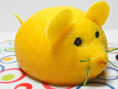 Cocina: Cómo hacer un ratón limón. Mouse lemon.