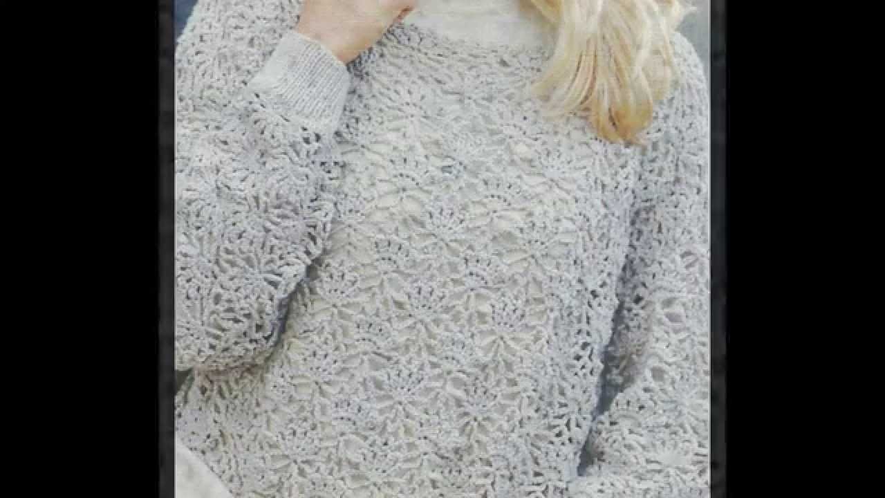 Como Tejer Sweater Calado a Crochet