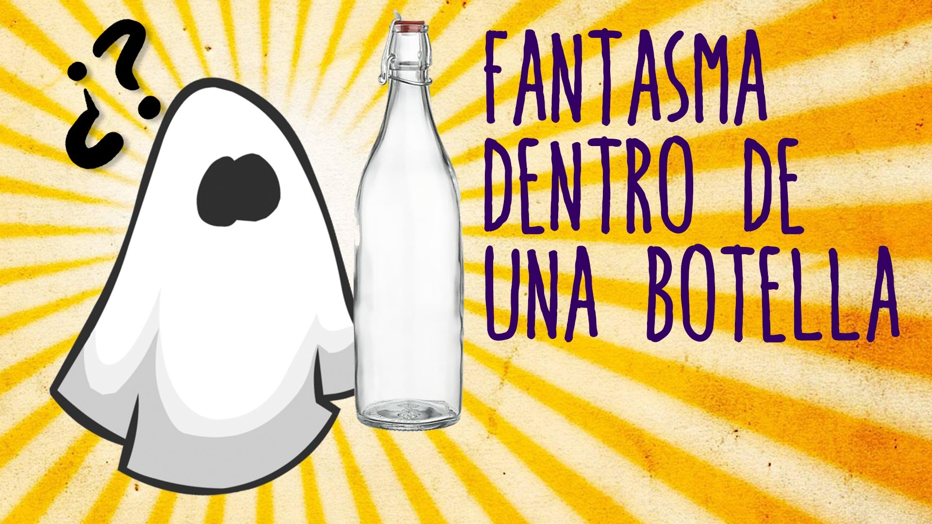 Fantasma atrapado en una botella (Halloween para niños)
