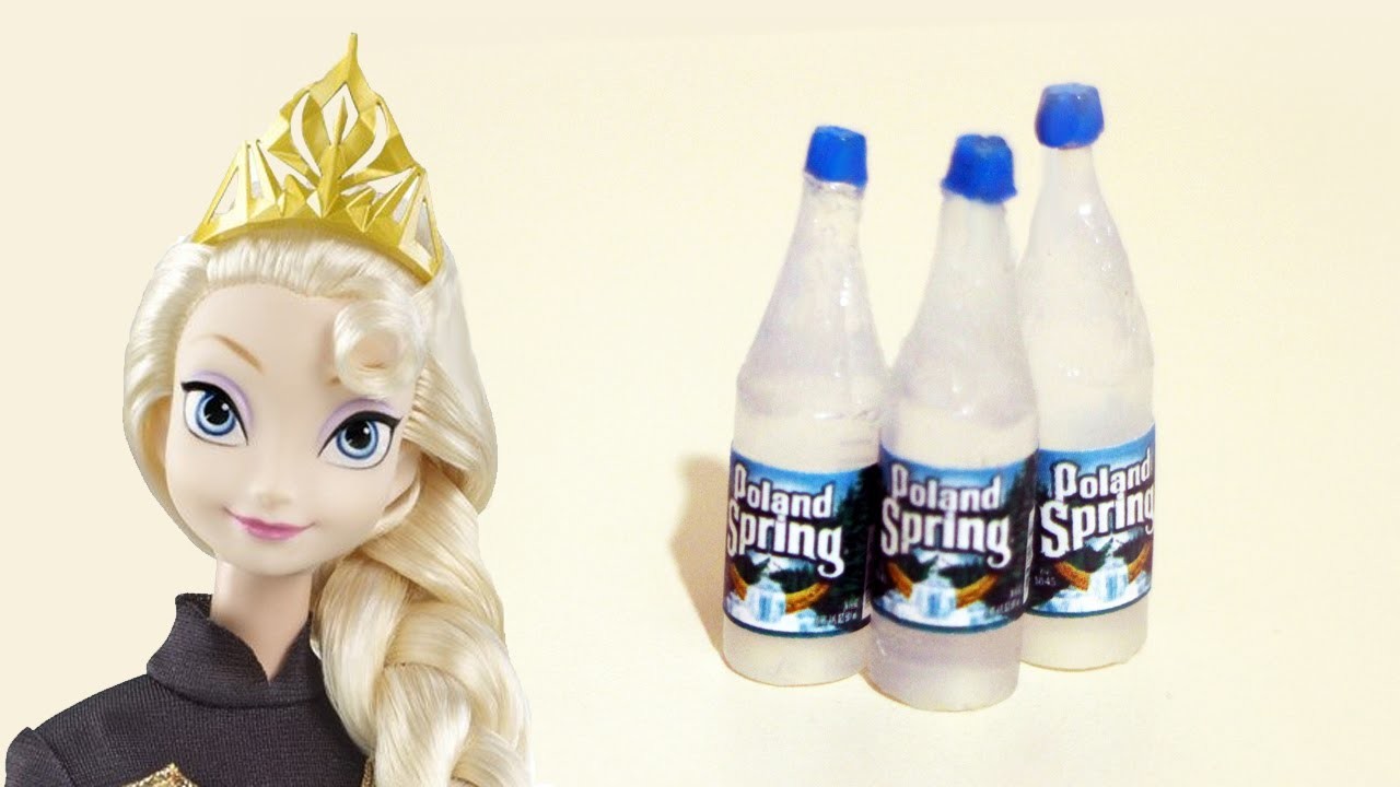 Manualidades para muñecas:Cómo hacer botellas de agua realistas para muñecas