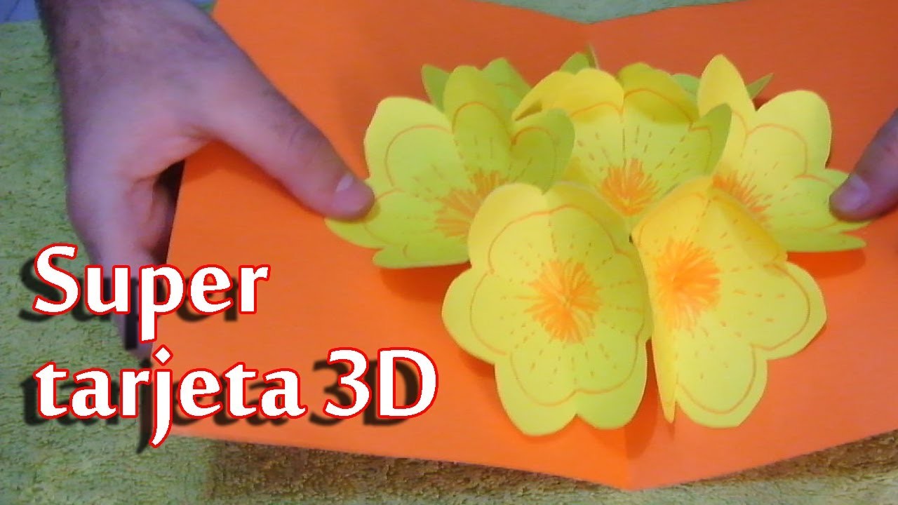 Super tarjeta 3D - Especial día de la madre