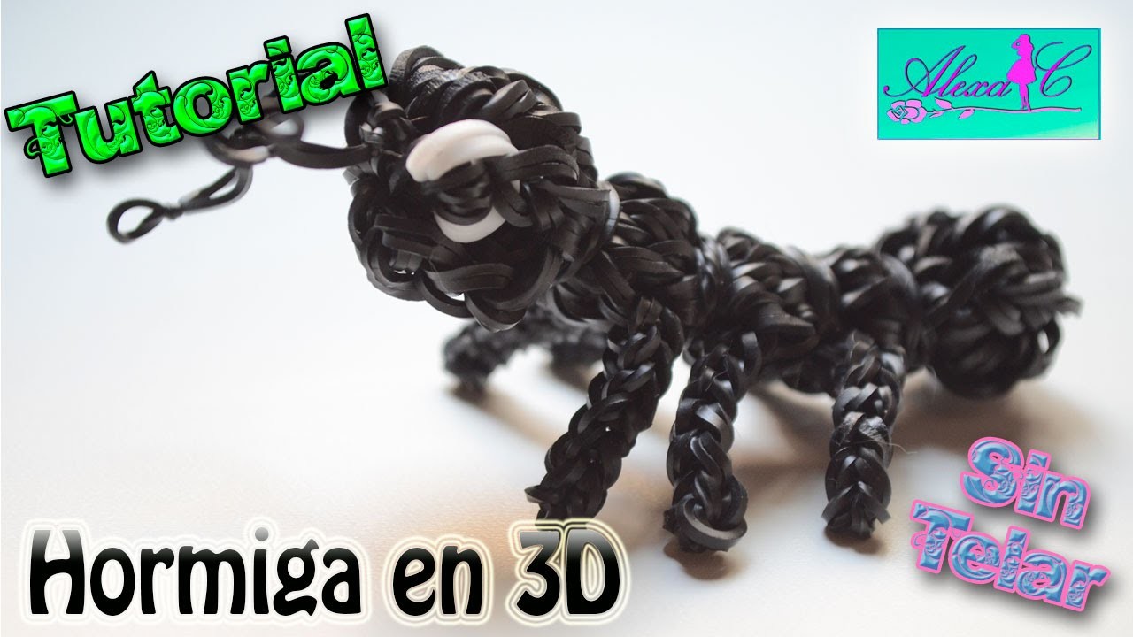 ♥ Tutorial: Hormiga en 3D de gomitas (sin telar) ♥